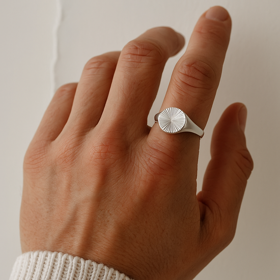 The Solace Polished Silver Ring