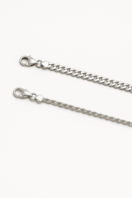 The Duo Chain Bracelet – Sterling Tone Edition