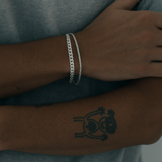The Duo Chain Bracelet – Sterling Tone Edition