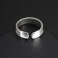 Unbound – Adjustable Open Ring with Linear Detailing