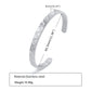 Modern Crest – Thin Wave Cuff in Polished Steel