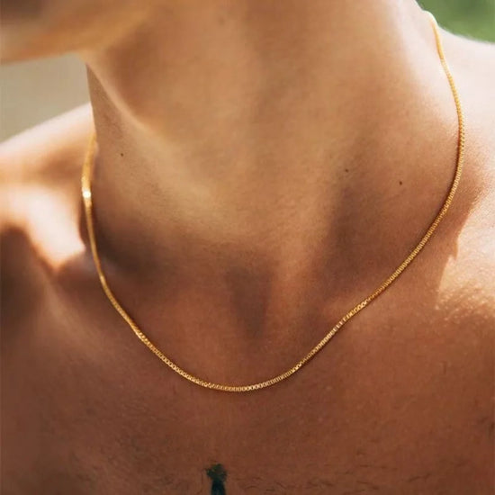 The Mono Chain – Slim Titanium Steel Necklace