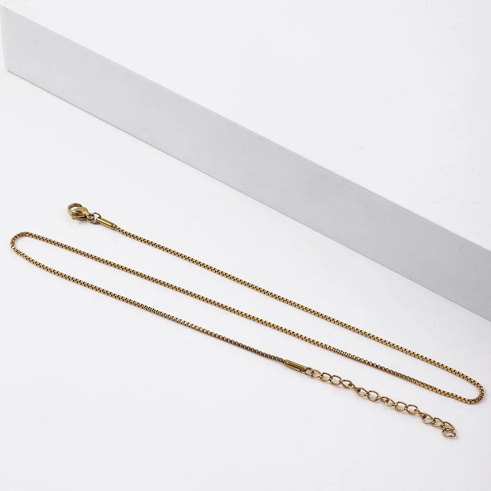The Mono Chain – Slim Titanium Steel Necklace